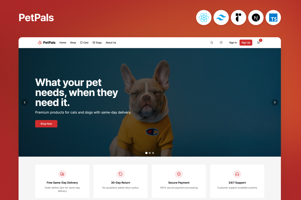 PetPals – Modern Pet Store E-commerce Template