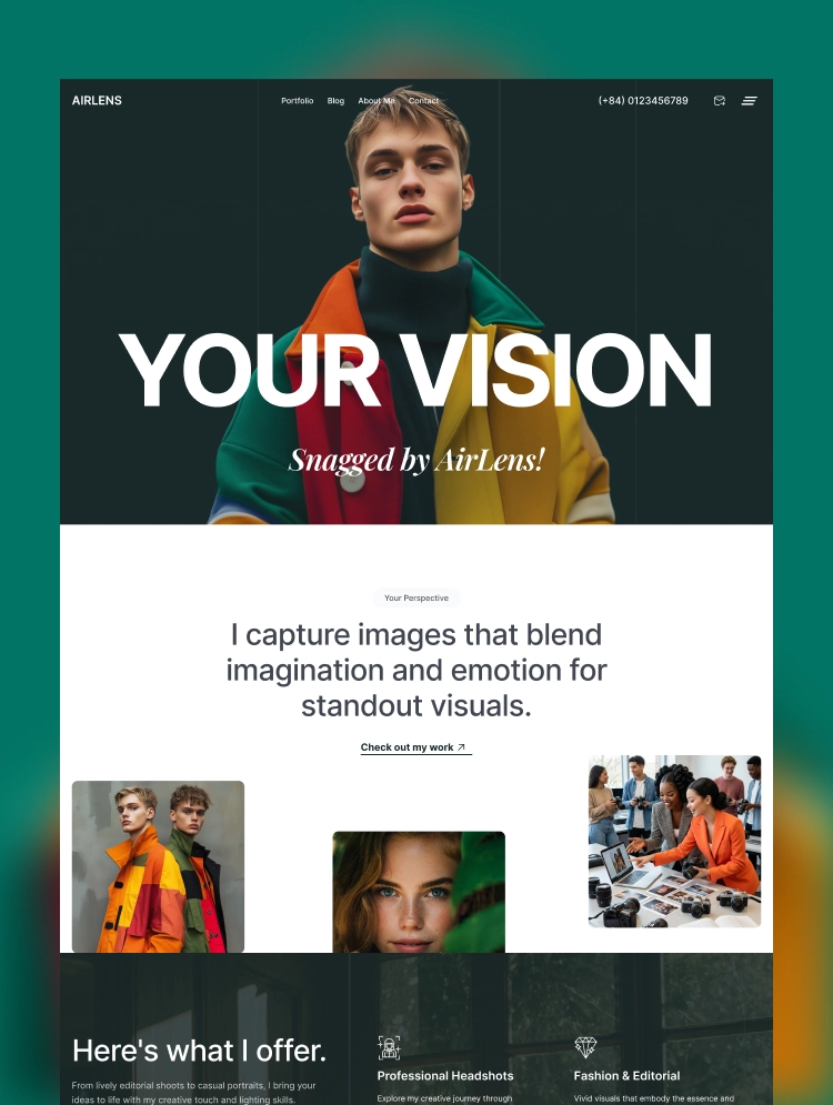 AirLens – Webflow無料テンプレート