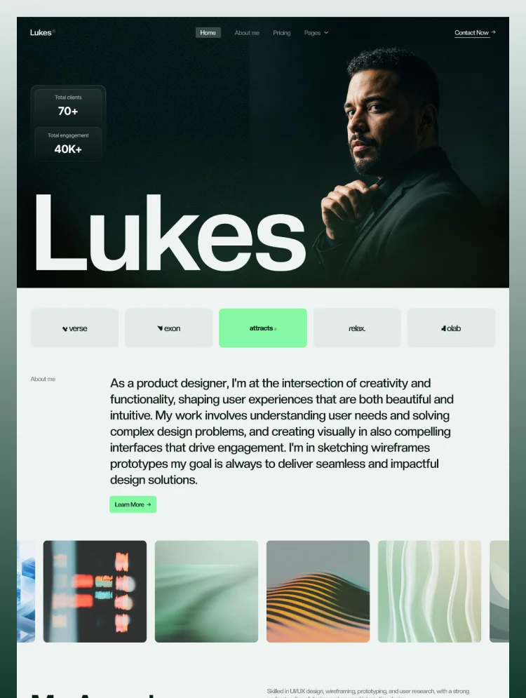 Lukas X – Webflow無料テンプレート