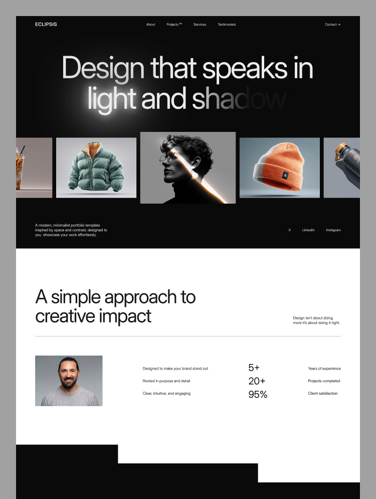 Eclipsis – Webflow無料テンプレート