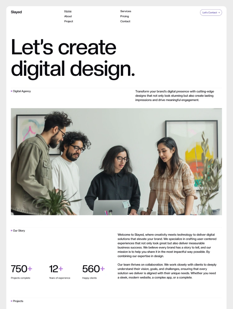 Slayed – Webflow無料テンプレート
