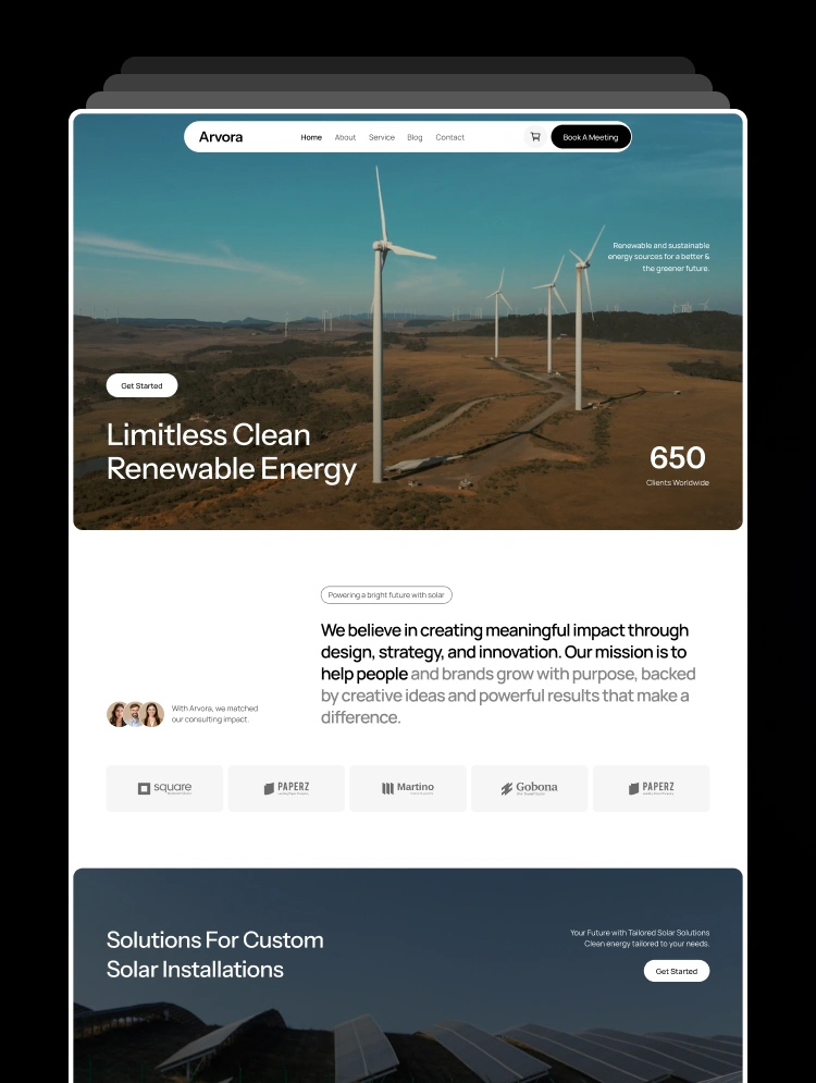 Arvora – Webflow無料テンプレート