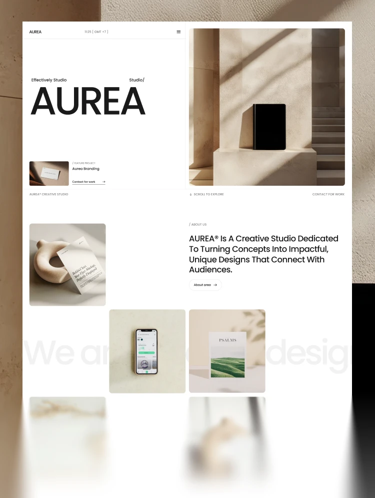 AUREAS – Webflow無料テンプレート