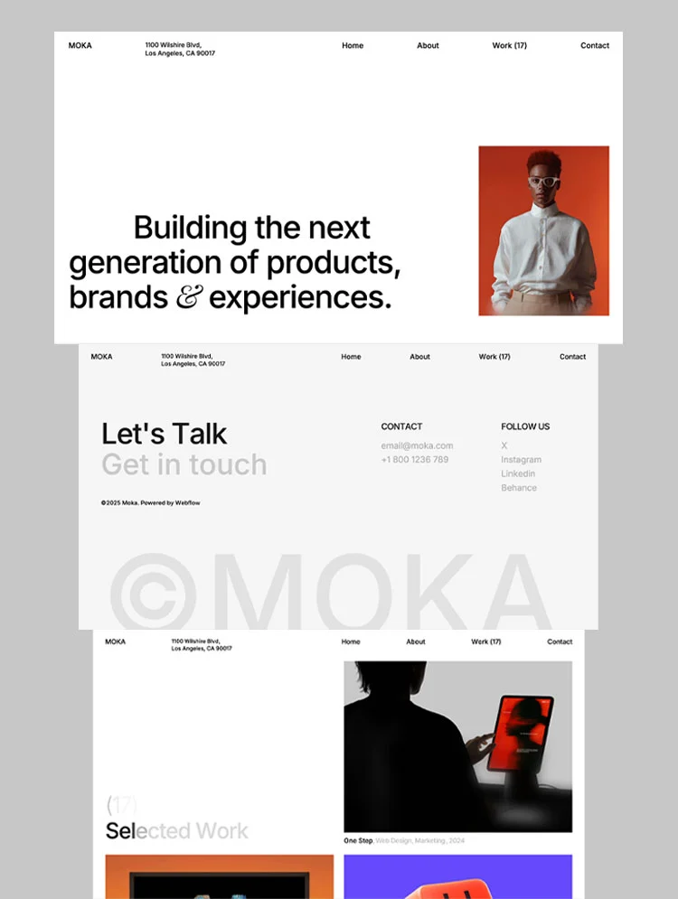 Mokat – Webflow無料テンプレート
