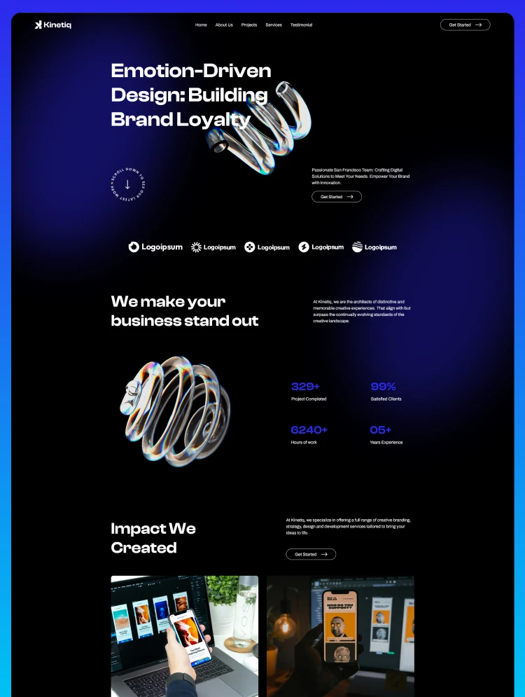Kinetiq – Webflow無料テンプレート