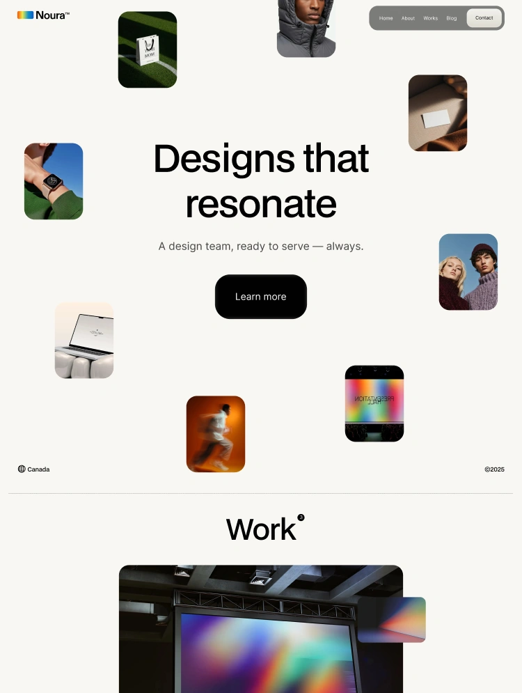 Noura – Webflow無料テンプレート
