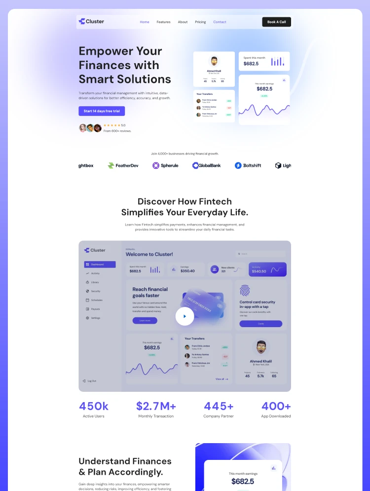 Cluster – Webflow無料テンプレート