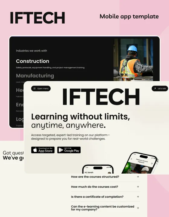 Iftech – Webflow無料テンプレート