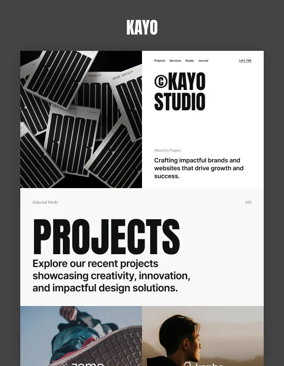 Kayo – Webflow無料テンプレート