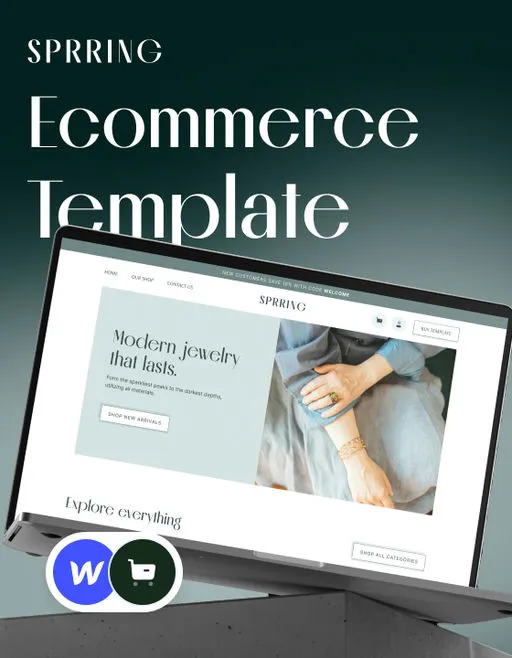 Sprring – Webflow無料テンプレート