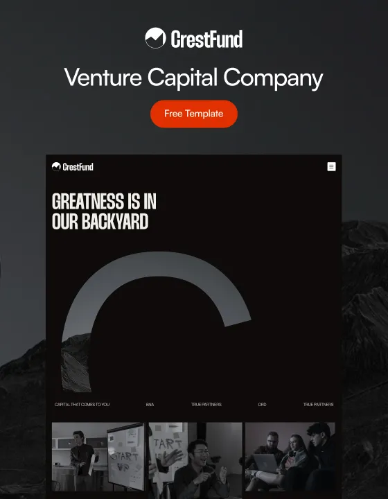 CrestFund – Webflow無料テンプレート