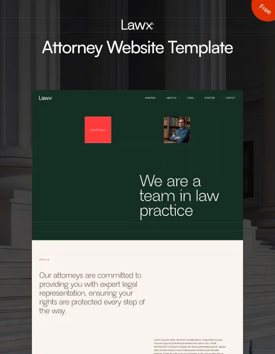 Lawx – Webflow無料テンプレート