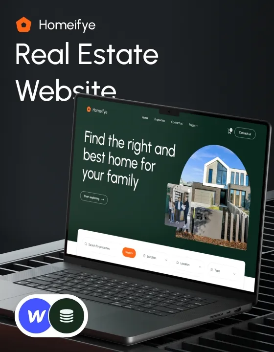 Homeifye – Webflow無料テンプレート