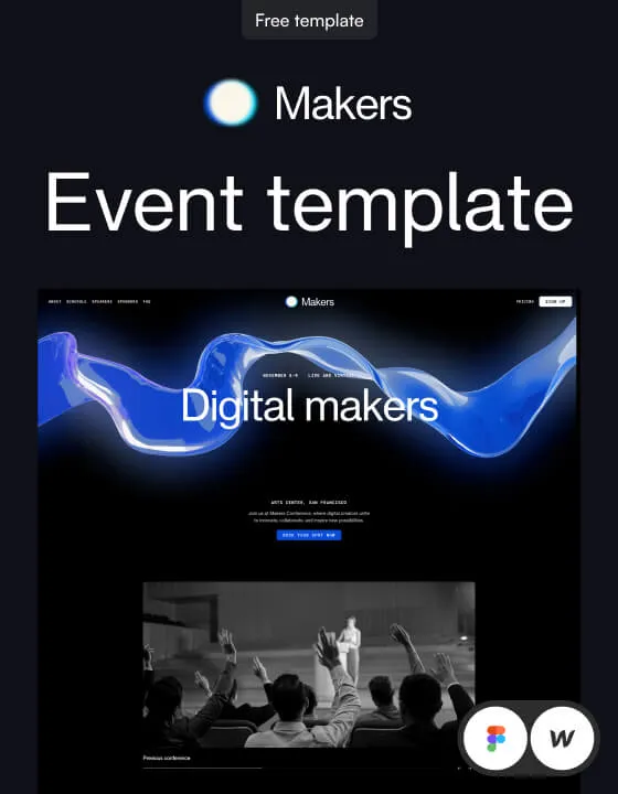 Digital Makers – Webflow無料テンプレート