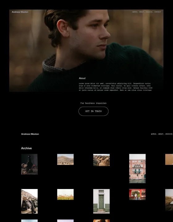 Andreas – Webflow無料テンプレート
