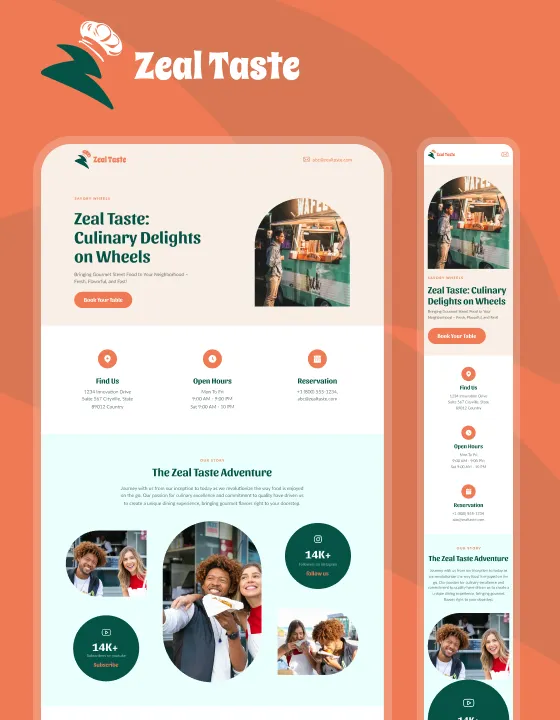 Zeal Taste – Webflow無料テンプレート