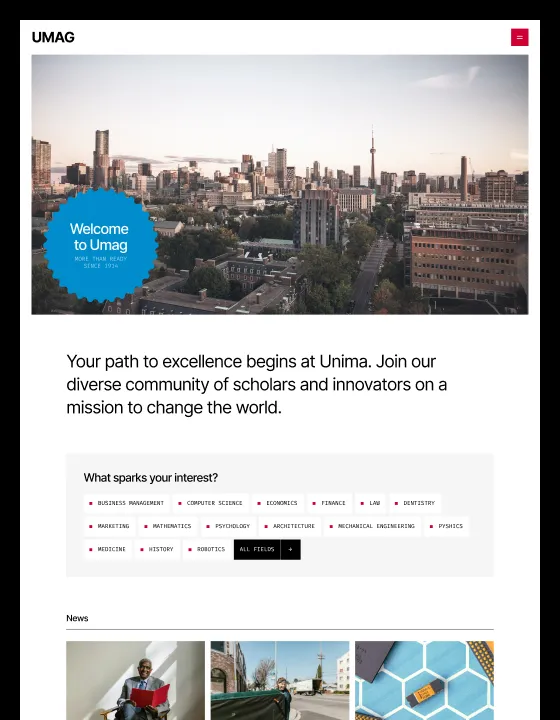 UMAG – Webflow無料テンプレート