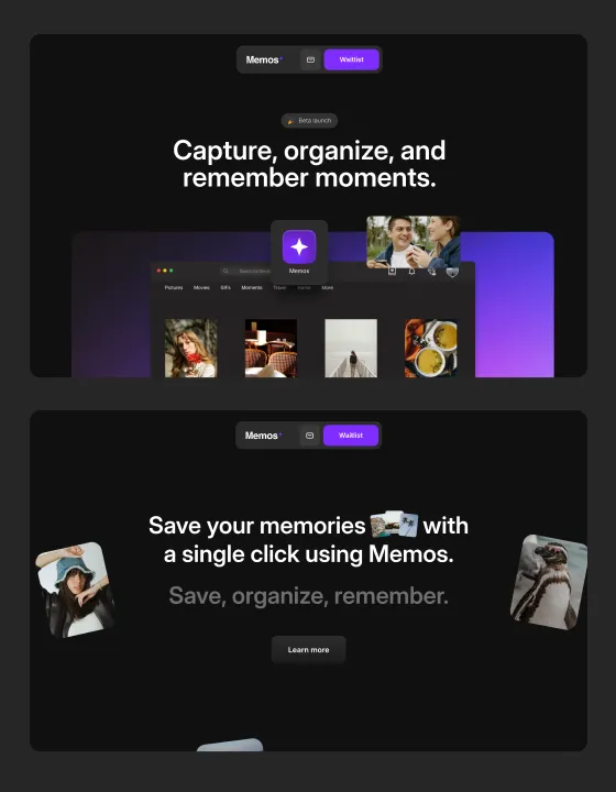 Memos – Webflow無料テンプレート