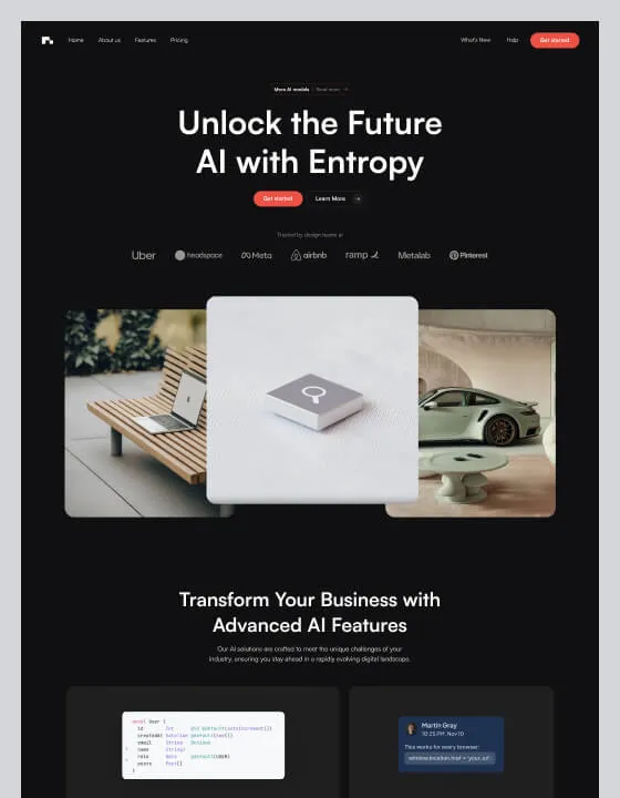 Entropy – Webflow無料テンプレート