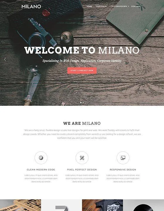 Milano – Webflow無料テンプレート