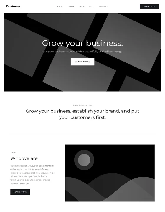 Business Starter – Webflow無料テンプレート