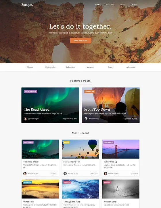Escape – Webflow無料テンプレート