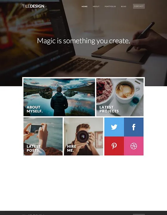 TileDesign – Webflow無料テンプレート