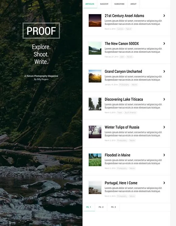 Proof – Webflow無料テンプレート