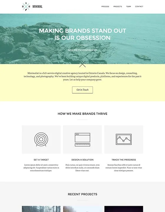 Minimal – Webflow無料テンプレート