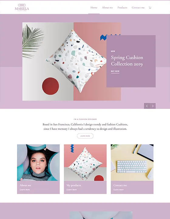 Mariela – Webflow無料テンプレート