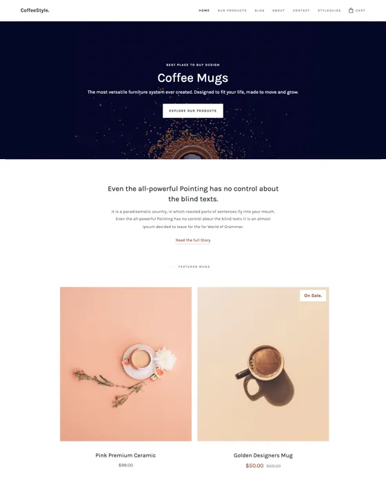 CoffeeStyle – Webflow無料テンプレート