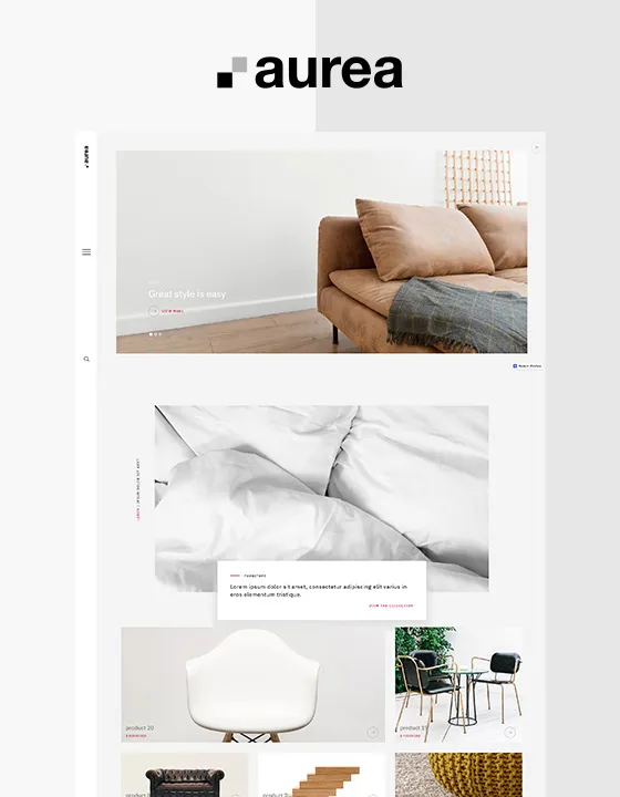 Aurea – Webflow無料テンプレート