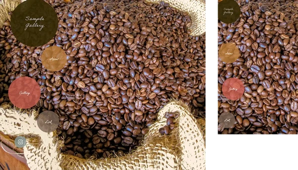 ギャラリー・作品展示サイト向け tp_simple18_coffee